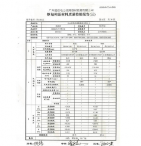 產(chǎn)品檢驗(yàn)報告
