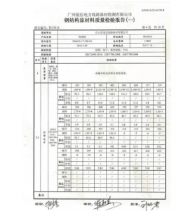 產(chǎn)品檢驗(yàn)報告
