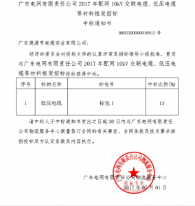 南網(wǎng)中標