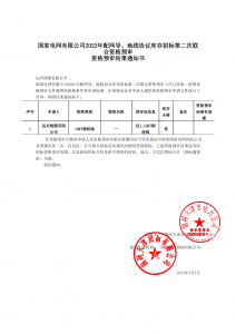 國網(wǎng)入圍